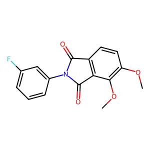 2-(3-fluorophenyl)-4,5-dimethoxy-1H-isoindole-1,3(2H)-dione structure