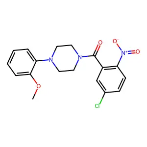 (5-Chloro-2-nitrophenyl)-[4-(2-methoxyphenyl)piperazin-1-yl]methanone structure
