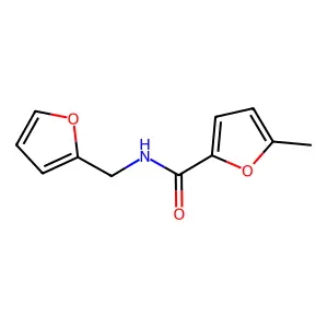 N-(furan-2-ylmethyl)-5-methylfuran-2-carboxamide structure