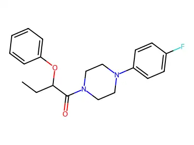1-[4-(4-Fluorophenyl)piperazin-1-yl]-2-phenoxybutan-1-one structure