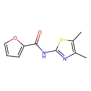 N-(4,5-dimethyl-1,3-thiazol-2-yl)furan-2-carboxamide structure