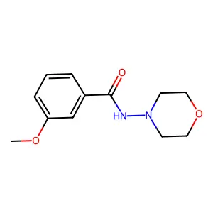 3-methoxy-N-morpholin-4-ylbenzamide structure