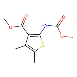 Methyl 2-(methoxycarbonylamino)-4,5-dimethylthiophene-3-carboxylate structure