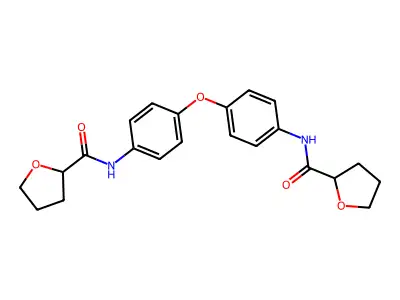 N-[4-[4-(oxolane-2-carbonylamino)phenoxy]phenyl]oxolane-2-carboxamide structure