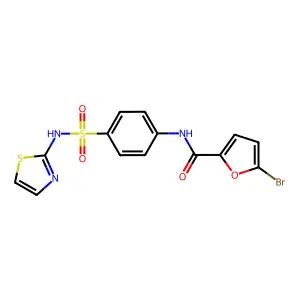 5-bromo-N-[4-(1,3-thiazol-2-ylsulfamoyl)phenyl]furan-2-carboxamide structure