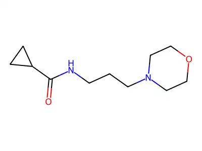 N-[3-(morpholin-4-yl)propyl]cyclopropanecarboxamide structure