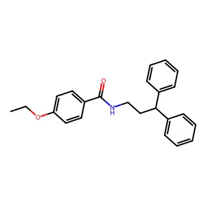 N-(3,3-diphenylpropyl)-4-ethoxybenzamide structure