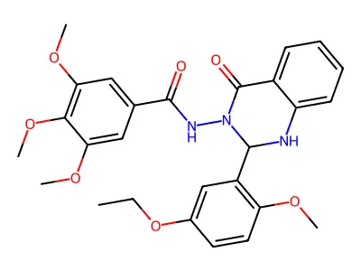 N-[2-(5-ethoxy-2-methoxyphenyl)-4-oxo-1,2-dihydroquinazolin-3-yl]-3,4,5-trimethoxybenzamide structure