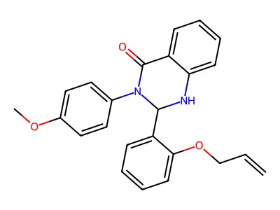 3-(4-Methoxyphenyl)-2-(2-prop-2-enoxyphenyl)-1,2-dihydroquinazolin-4-one structure