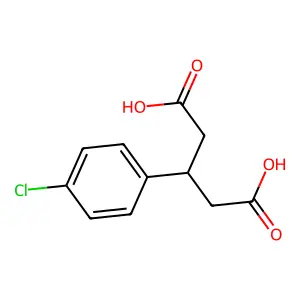 3-(4-Chlorophenyl)pentanedioate structure
