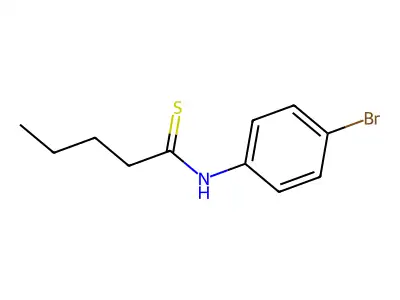 N-(4-bromophenyl)pentanethioamide structure