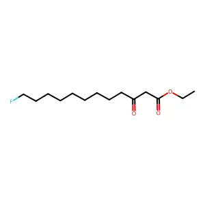 Dodecanoic acid, 12-fluoro-3-oxo-, ethyl ester structure