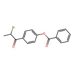 4-(2-Bromopropanoyl)phenyl benzoate structure