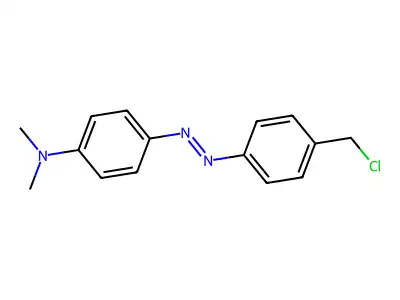 Benzenamine, 4-((4-(chloromethyl)phenyl)azo)-N,N-dimethyl- structure