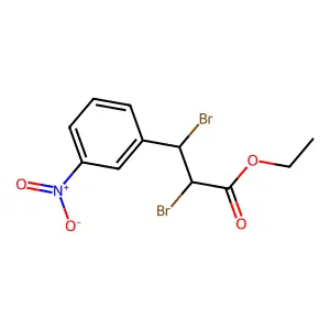 Ethyl 2,3-dibromo-3-(3-nitrophenyl)propanoate structure