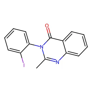3-(2-iodophenyl)-2-methylquinazolin-4(3H)-one structure