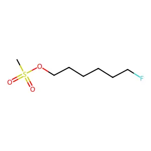 Methanesulfonic acid, 6-fluorohexyl ester structure