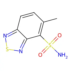 5-Methyl-2,1,3-benzothiadiazole-4-sulfonamide structure