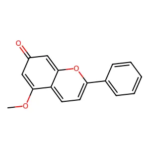 5-Methoxy-2-phenyl-7H-1-benzopyran-7-one structure