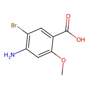 4-Amino-5-bromo-2-methoxybenzoic acid structure