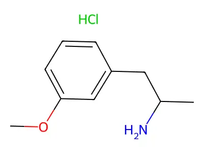 3-Methoxyamphetamine hydrochloride structure