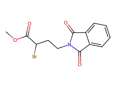methyl 2-bromo-4-(1,3-dioxo-1,3-dihydro-2H-isoindol-2-yl)butanoate structure