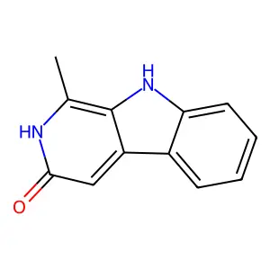 1-methyl-9H-beta-carbolin-3-ol structure