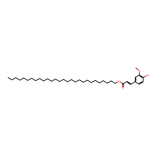 Octacosyl ferulate structure