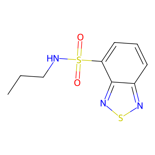 N-propyl-2,1,3-benzothiadiazole-4-sulfonamide structure