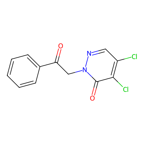 4,5-Dichloro-2-phenacylpyridazin-3-one structure