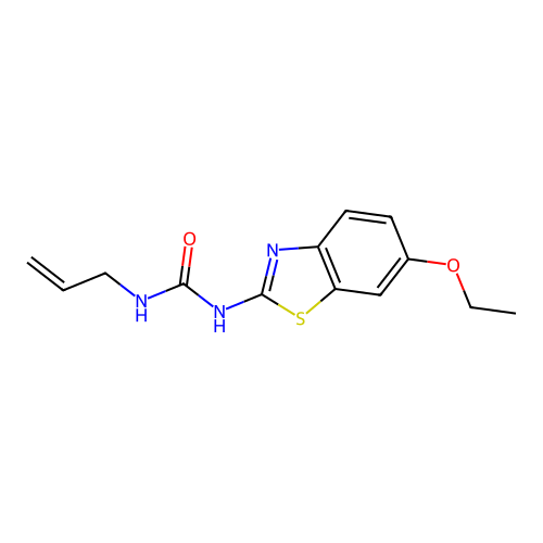 N-allyl-N'-(6-ethoxy-1,3-benzothiazol-2-yl)urea structure