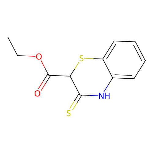 ethyl 3-thioxo-3,4-dihydro-2H-1,4-benzothiazine-2-carboxylate structure