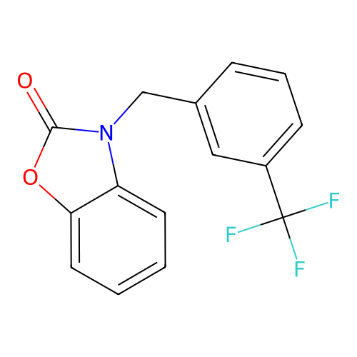 3-[3-(Trifluoromethyl)benzyl]-1,3-benzoxazol-2(3H)-one structure