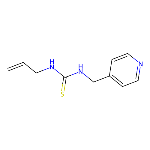 N-allyl-N'-(4-pyridinylmethyl)thiourea structure