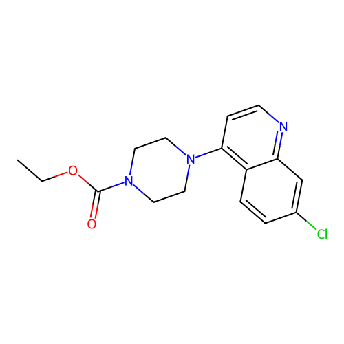 Ethyl 4-(7-chloroquinolin-4-yl)piperazine-1-carboxylate structure