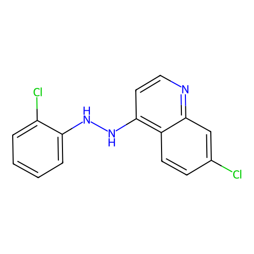 7-Chloro-4-[2-(2-chlorophenyl)hydrazino]quinoline structure
