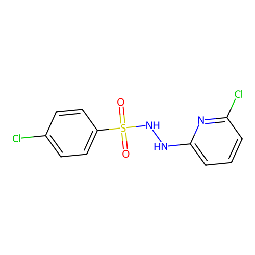 4-chloro-N'-(6-chloro-2-pyridinyl)benzenesulfonohydrazide structure