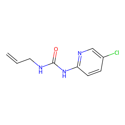 N-allyl-N'-(5-chloro-2-pyridinyl)urea structure