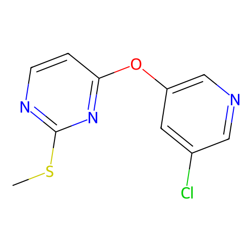 5-Chloro-3-pyridinyl 2-(methylsulfanyl)-4-pyrimidinyl ether structure
