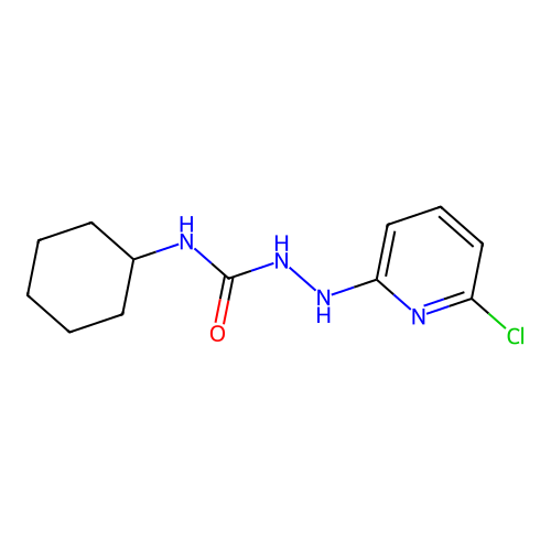 1-[(6-Chloropyridin-2-yl)amino]-3-cyclohexylurea structure