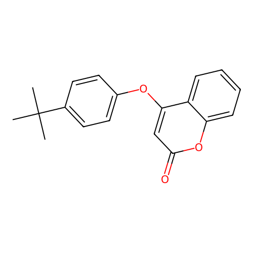 4-(4-Tert-butylphenoxy)chromen-2-one structure