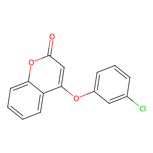 4-(3-Chlorophenoxy)chromen-2-one structure