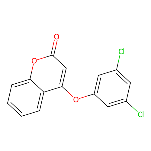 4-(3,5-Dichlorophenoxy)chromen-2-one structure