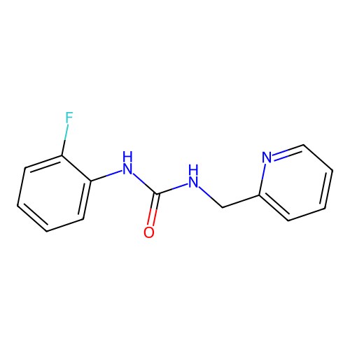 1-(2-Fluorophenyl)-3-(pyridin-2-ylmethyl)urea structure