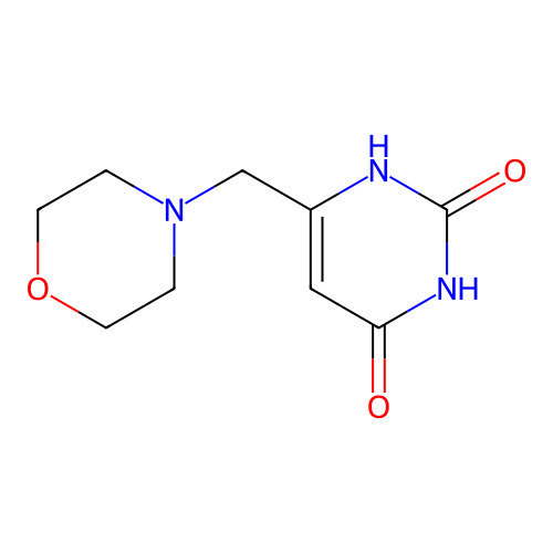 6-(4-morpholinylmethyl)-2,4(1H,3H)-pyrimidinedione structure