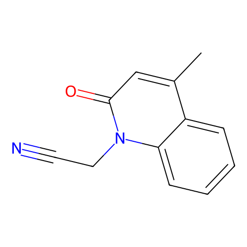 2-(4-Methyl-2-oxoquinolin-1-yl)acetonitrile structure