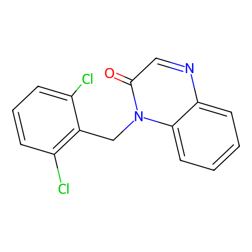 1-(2,6-dichlorobenzyl)-2(1H)-quinoxalinone structure