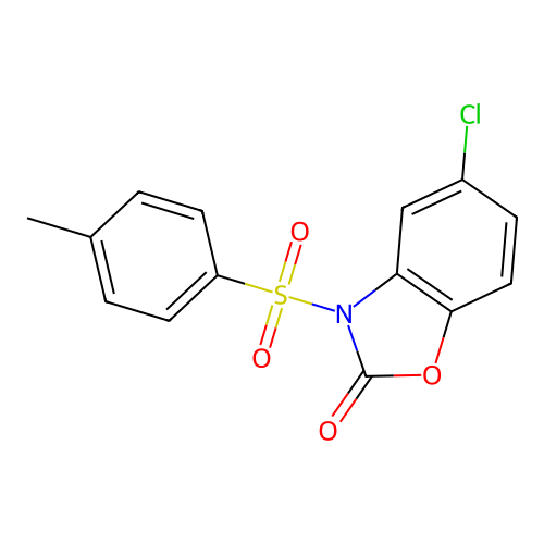 5-Chloro-3-(4-methylphenyl)sulfonyl-1,3-benzoxazol-2-one structure