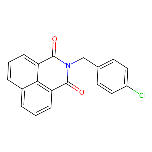 2-(4-chlorobenzyl)-1H-benzo[de]isoquinoline-1,3(2H)-dione structure