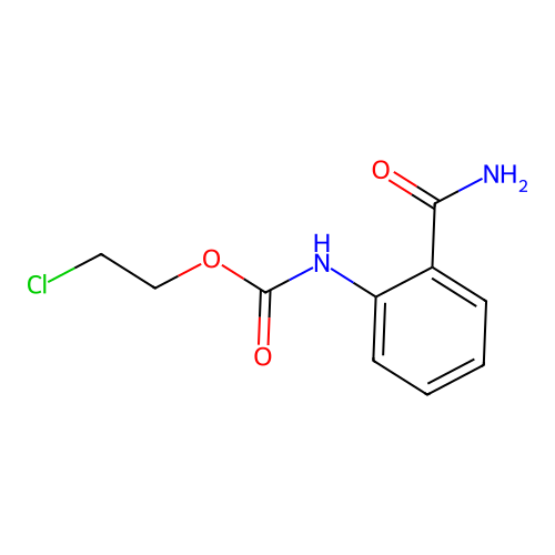 2-Chloroethyl 2-(aminocarbonyl)phenylcarbamate structure